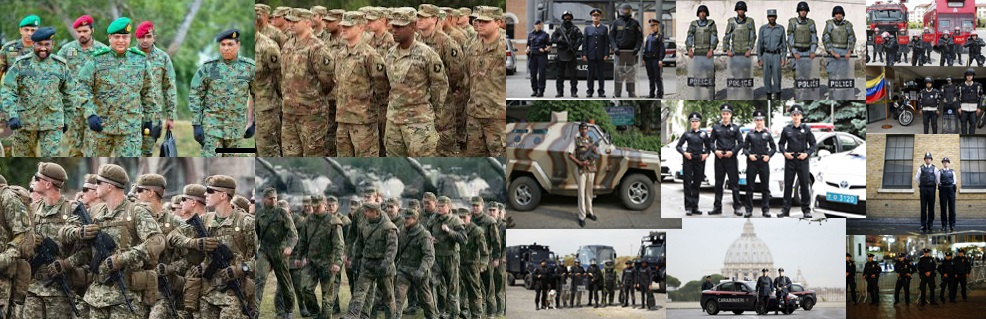 Статутна форма розноманітних армій світу, правоохоронних органів, спецпідрозділів, воєнізованих структур