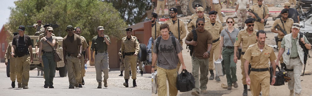 Фото из фильма "Королевство", специальные агенты оперативного подразделения ФБР во время выполнения боевого задания. Все одеты в брюки 5.11 Tactical®