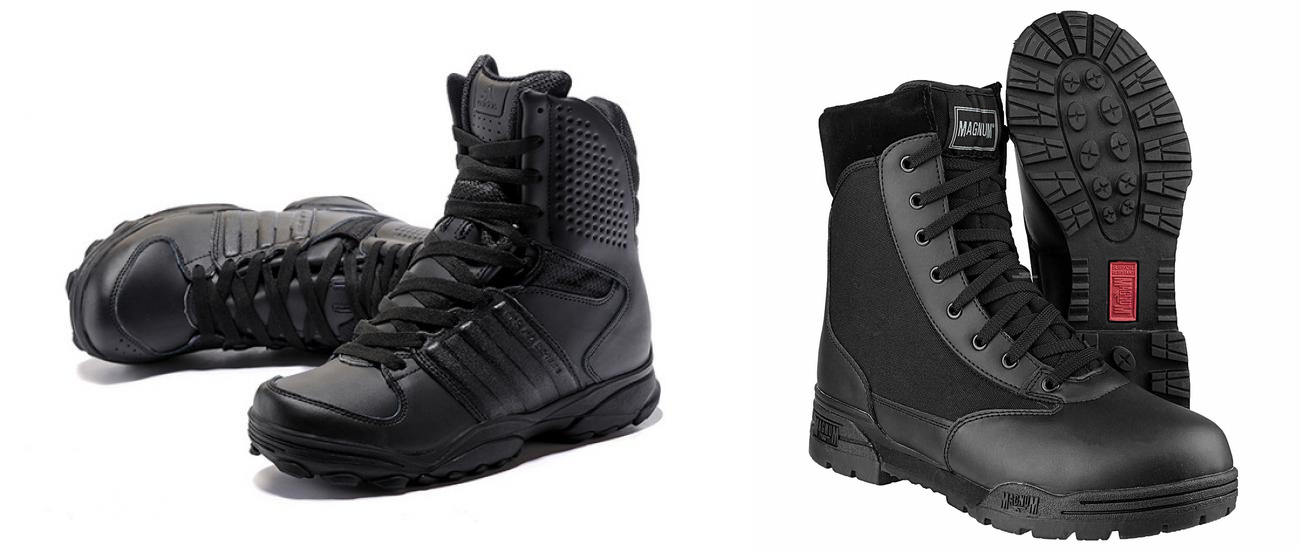 Первые тактические ботинки: Adidas GSG-9 и Magnum Hi-Tech. Технологические ботинки для полиции, спецназа и охранных компаний.