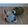 ROMANIAN ARMY CANTEEN WITH FELT COVER AND CUP (USED)