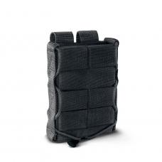 Open pouch for one AR magazine with plastic inserts