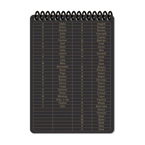 Блокнот всепогодний Ecopybook Tactical "Для командира відділення" (A6), ET-notebook-9