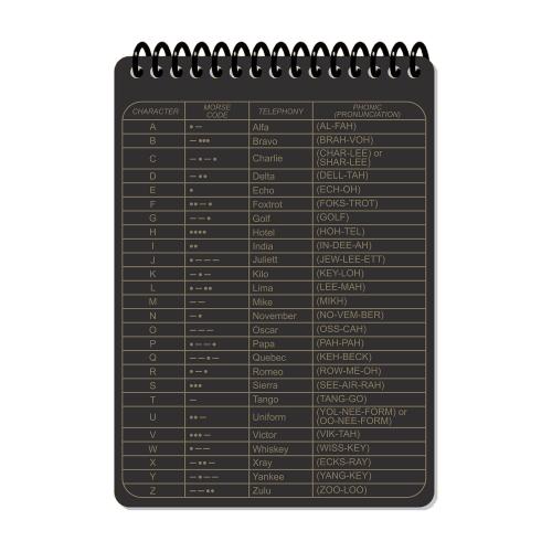 Блокнот всепогодний Ecopybook Tactical "Для військового розвідника" (A6), ET-notebook-11