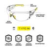 Mechanix Eyewear "Tactical Type-N" (Clear Frame, Clear Lens), VNS2-10AA-CE