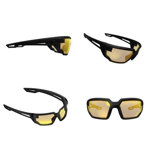 Очки защитные баллистические Mechanix "Tactical Type-X" (Black Frame, Amber Lens), VXF-30AF-PE