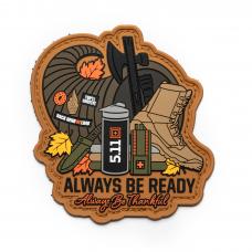 Нашивка 5.11 Tactical "Always Be Thankful Patch"