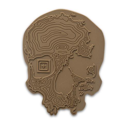 Нашивка 5.11 Tactical "Topo Skull Desert Patch", 92061-134