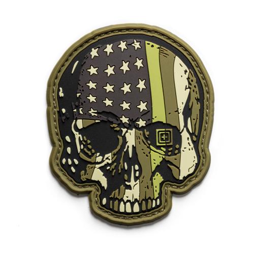 Нашивка 5.11 Tactical "Patriot Skull Patch", 92109-182 - Prof1group Нашивка 5.11 Tactical "Patriot Skull Patch", 92109-182