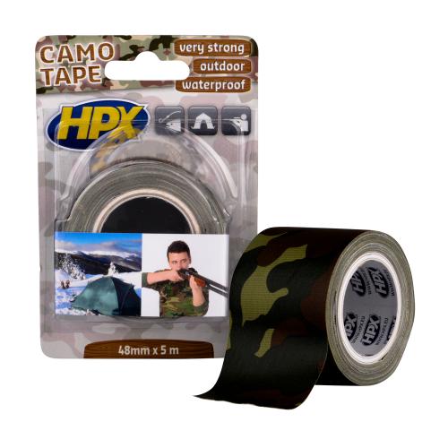 Лента клейкая армированная HPX® "CAMO Tape" (48mm x 5m)