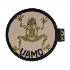 Нашивка на липучке "UAMC"