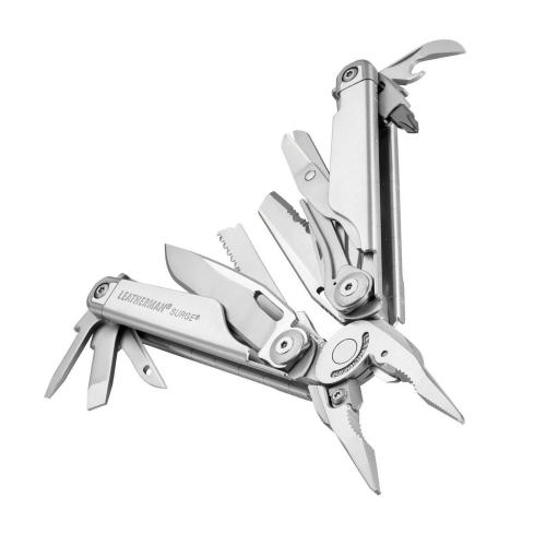 Мультиінструмент Leatherman® "Surge® Silver" (нейлоновий чохол, картонна коробка), 830165 - Prof1group Мультиінструмент Leatherman® "Surge® Silver" (нейлоновий чохол, картонна коробка), 830165
