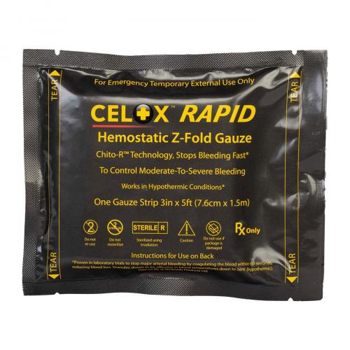 Бинт гемостатичний "Celox™ Rapid Hemostatic Z-Fold Gauze", 30-0069