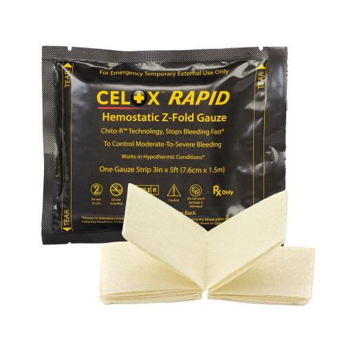 Бинт гемостатичний "Celox™ Rapid Hemostatic Z-Fold Gauze", 30-0069