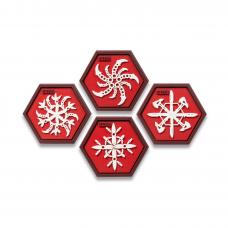 Набір патчів "5.11 Tactical® Snowflake Ninja Star Patch" (4 шт. в комплекті)