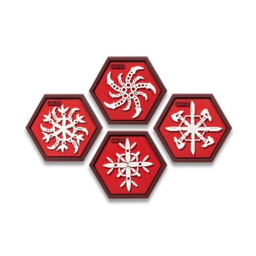 Набір патчів "5.11 Tactical® Snowflake Ninja Star Patch" (4 шт. в комплекті), 92039-460 - Prof1group Набір патчів "5.11 Tactical® Snowflake Ninja Star Patch" (4 шт. в комплекті), 92039-460