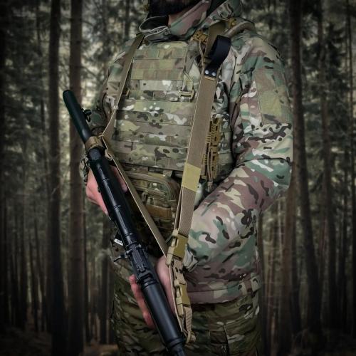 Ремінь збройовий триточковий RAGNAROK "Hel" sling, F-03-1 - Prof1group Ремінь збройовий триточковий RAGNAROK "Hel" sling, F-03-1