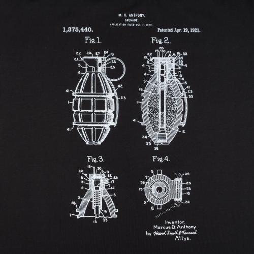 Футболка з малюнком "Grenade", UA281-29891-BK-GN - Prof1group Футболка з малюнком "Grenade", UA281-29891-BK-GN
