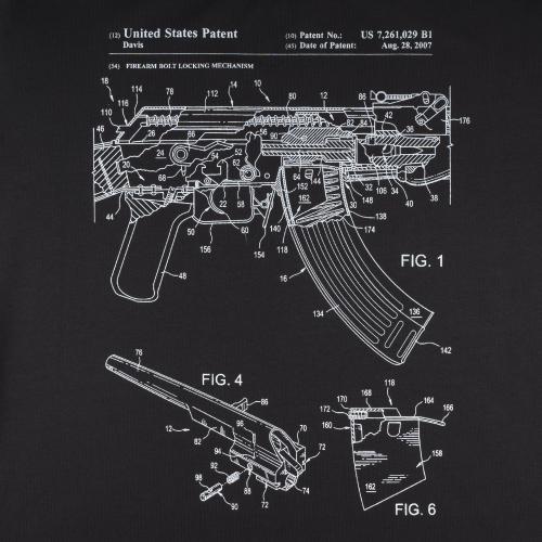 Футболка з малюнком "AK-47", UA281-29891-BK-AK - Prof1group Футболка з малюнком "AK-47", UA281-29891-BK-AK