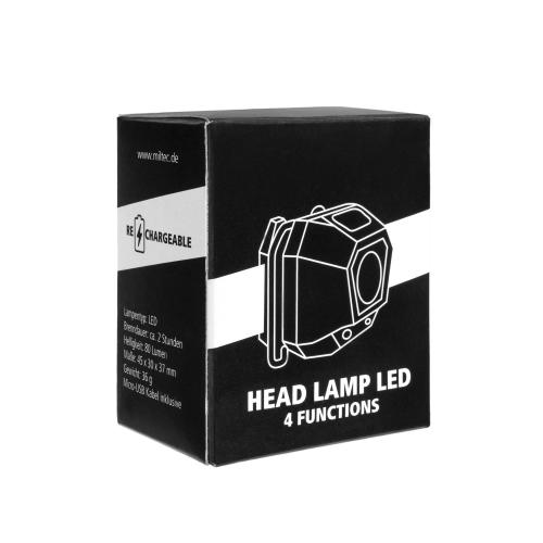 Ліхтар налобний Sturm Mil-Tec® "Rechargeable LED Headlamp", 15171500 - Prof1group Ліхтар налобний Sturm Mil-Tec® "Rechargeable LED Headlamp", 15171500