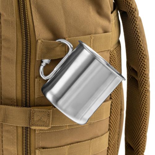 Кружка нержавіюча Sturm Mil-Tec® "Stainless Steel Karabiner Cup" (250 ml), 14607800