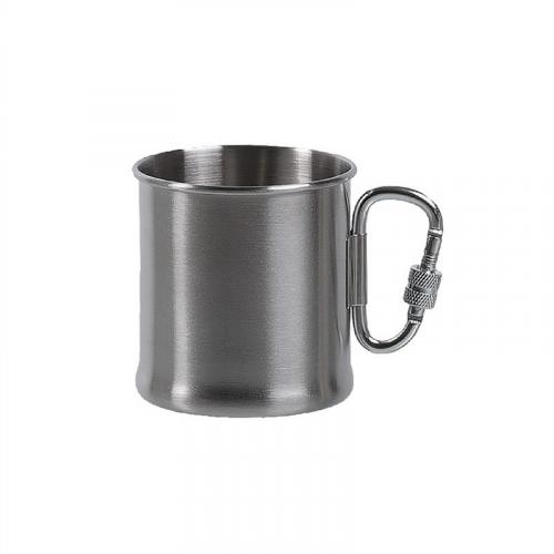 Кружка нержавіюча Sturm Mil-Tec® "Stainless Steel Karabiner Cup" (250 ml), 14607800