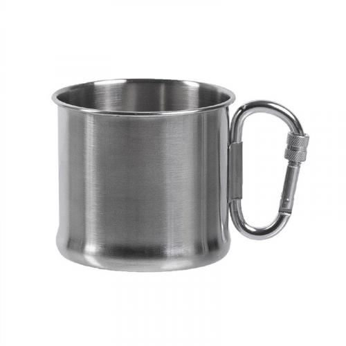 Кружка нержавіюча Sturm Mil-Tec® "Stainless Steel Karabiner Cup" (500 ml), 14607900 - Prof1group Кружка нержавіюча Sturm Mil-Tec® "Stainless Steel Karabiner Cup" (500 ml), 14607900