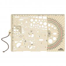 Лінійка тактична Ecopybook Tactical® "Big Tactical Ruler Protractor UA" (315x208 mm)