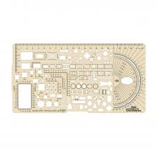 Лінійка тактична Ecopybook Tactical® "Small Tactical Ruler UA" (232x120 mm)