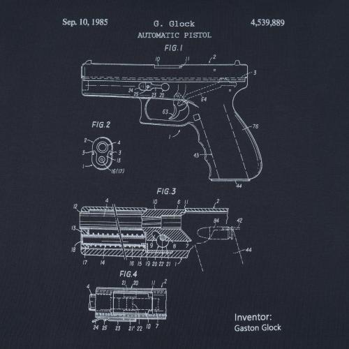 Футболка з малюнком "GLOCK Pistol Legend", UA281-29891-GT-GK - Prof1group Футболка з малюнком "GLOCK Pistol Legend", UA281-29891-GT-GK