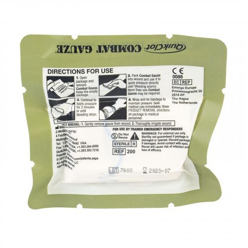 Бинт гемостатичний QuikClot® "Z-Fold Vacuum Packed Combat Gauze", 30-0039