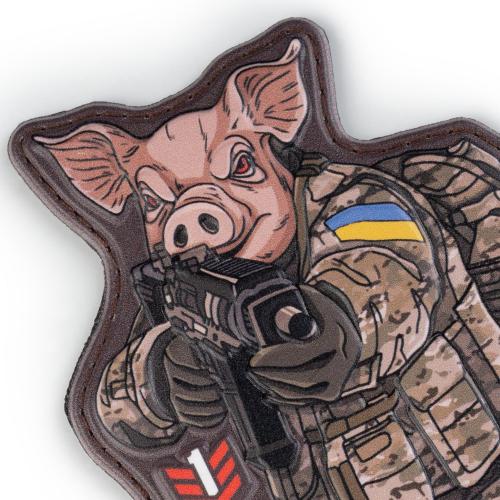 Нашивка на липучці "Колекція Символ Року - Свиня", PROF1-SY-08 - Prof1group Нашивка на липучці "Колекція Символ Року - Свиня", PROF1-SY-08