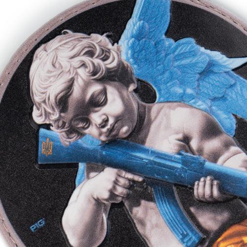 Нашивка на липучці "Янгол" PVC, UA281-29859-PVC-ANG