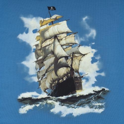 Футболка з малюнком "Корабель", UA281-29891-IN-SHP
