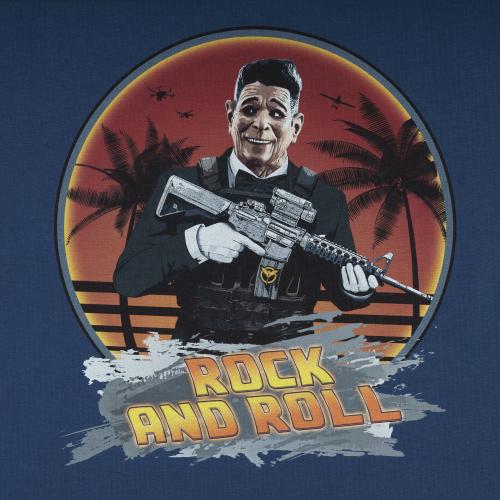 Футболка c рисунком "Rock'n'Roll", UA281-29891-BL-RNR