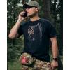 Military style T-shirt "Owlr", UA281-29891-BK-SV