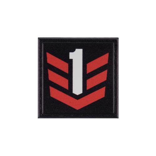 Нашивка на липучці "PROF1Group® Logo PVC Patch", PROF1-P02-RB