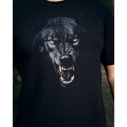 Футболка c рисунком "Оборотень", UA281-29891-BK-WWF