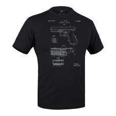 Футболка с рисунком "GLOCK Pistol Legend"