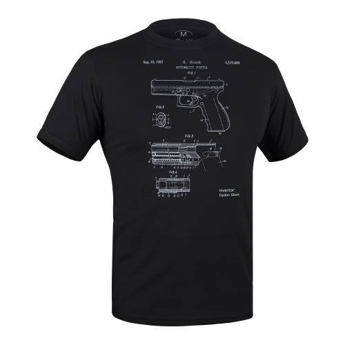 Футболка з малюнком "GLOCK Pistol Legend", UA281-29891-BK-GK