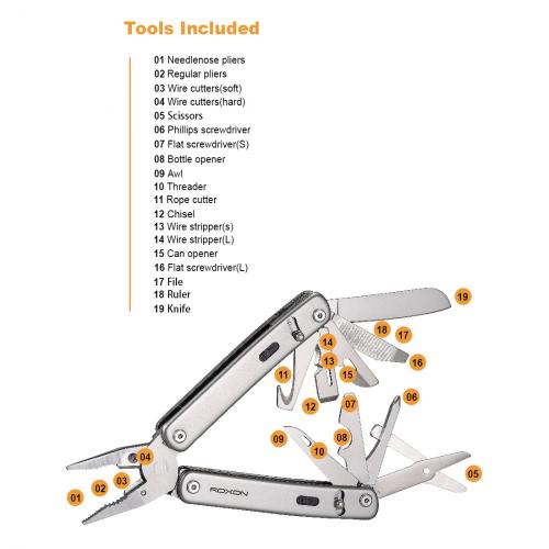 Multitool Roxon® "Flex S804G", S804G