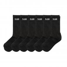 Шкарпетки тактичні "5.11 Tactical® Duty Ready Basic Crew Socks" (6 пар) - Prof1group Шкарпетки тактичні "5.11 Tactical® Duty Ready Basic Crew Socks" (6 пар)