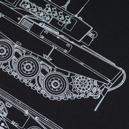 Футболка с рисунком "Леопард", UA281-29891-BK-LEO2
