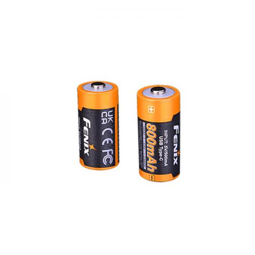 Акумулятор 16340 Fenix® 800mAh ARB-L16-800UP (USB Type-C зарядка), ARB-L16-800UP