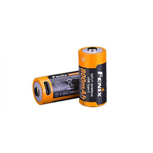 Акумулятор 16340 Fenix® 800mAh ARB-L16-800UP (USB Type-C зарядка), ARB-L16-800UP
