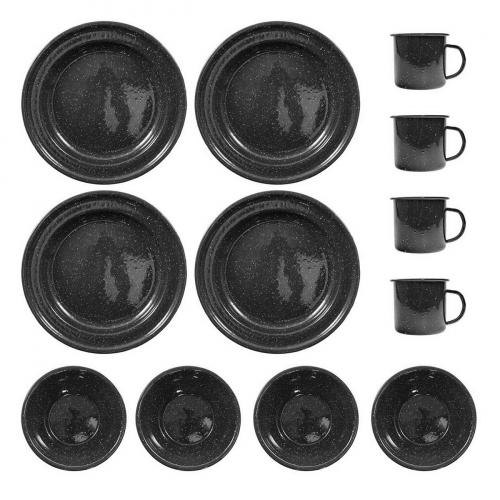 Набір посуду Sturm Mil-Tec® "Western Dishes Enamelled" (12 pcs), 14678002