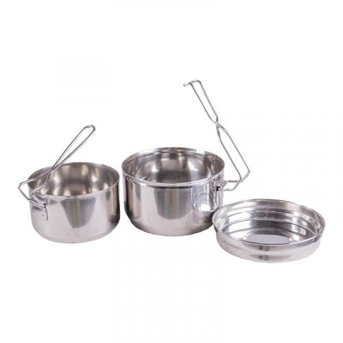 Набір посуду армійський Sturm Mil-Tec® "Сzech Stainless Steel Mess Kit Like New", 91464260