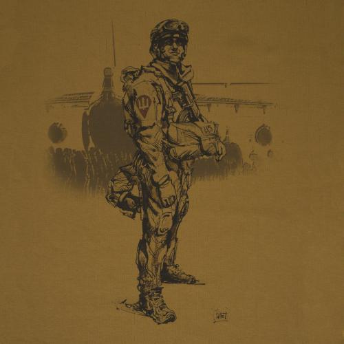Футболка з малюнком "Paratrooper", UA281-29898-CB-PR