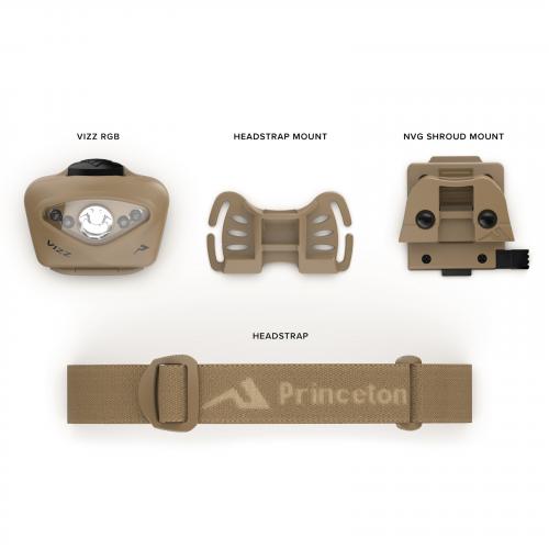 Princeton Tec® "Vizz 550 RGB MPLS Tactical Headlamp", VIZZ23-RGB-MPLS-TN