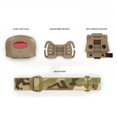 Ліхтар налобний Princeton Tec® "Quad Tactical MPLS Tactical Headlamp", QUAD-NOD-MC