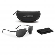 Окуляри балістичні "ESS® InVINCEible Aviator Black with Smoke Gray Lenses"